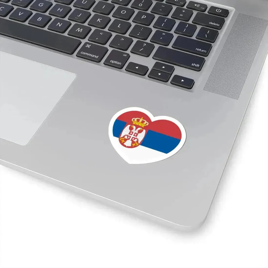 Heart Flag of Serbia 2004-2010 - STICKER Vinyl Kiss-Cut Decal - The Sticker Space