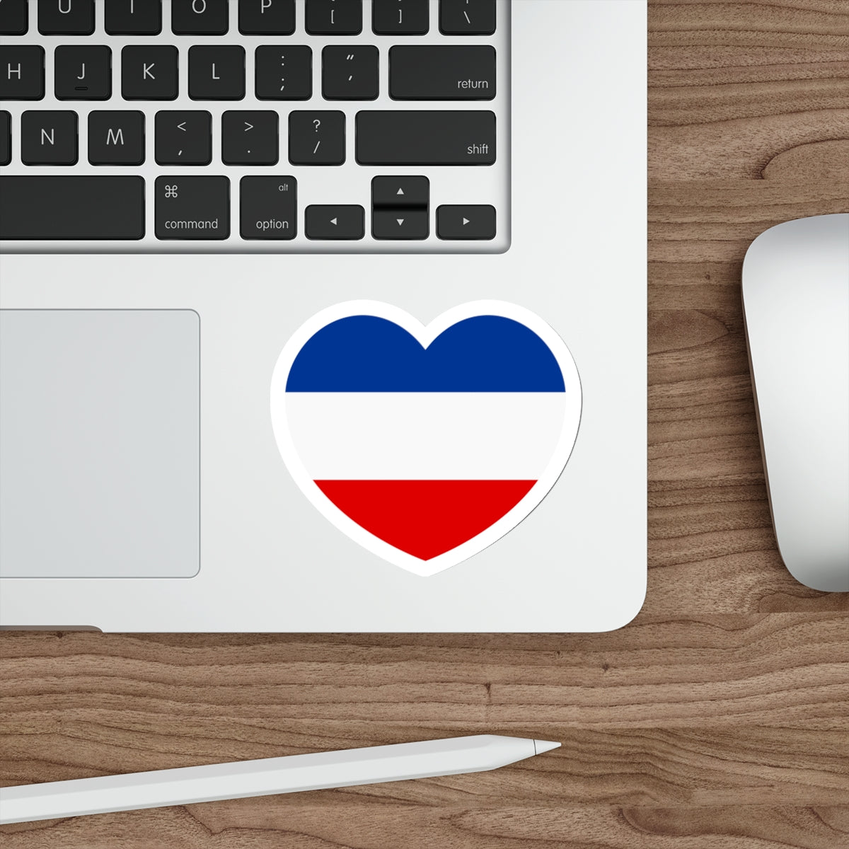 Heart Flag of Serbia and Montenegro - STICKER Vinyl Die-Cut Decal-The Sticker Space