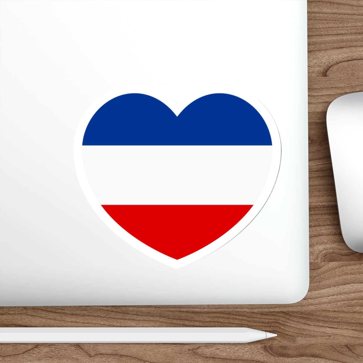 Heart Flag of Serbia and Montenegro - STICKER Vinyl Die-Cut Decal-The Sticker Space