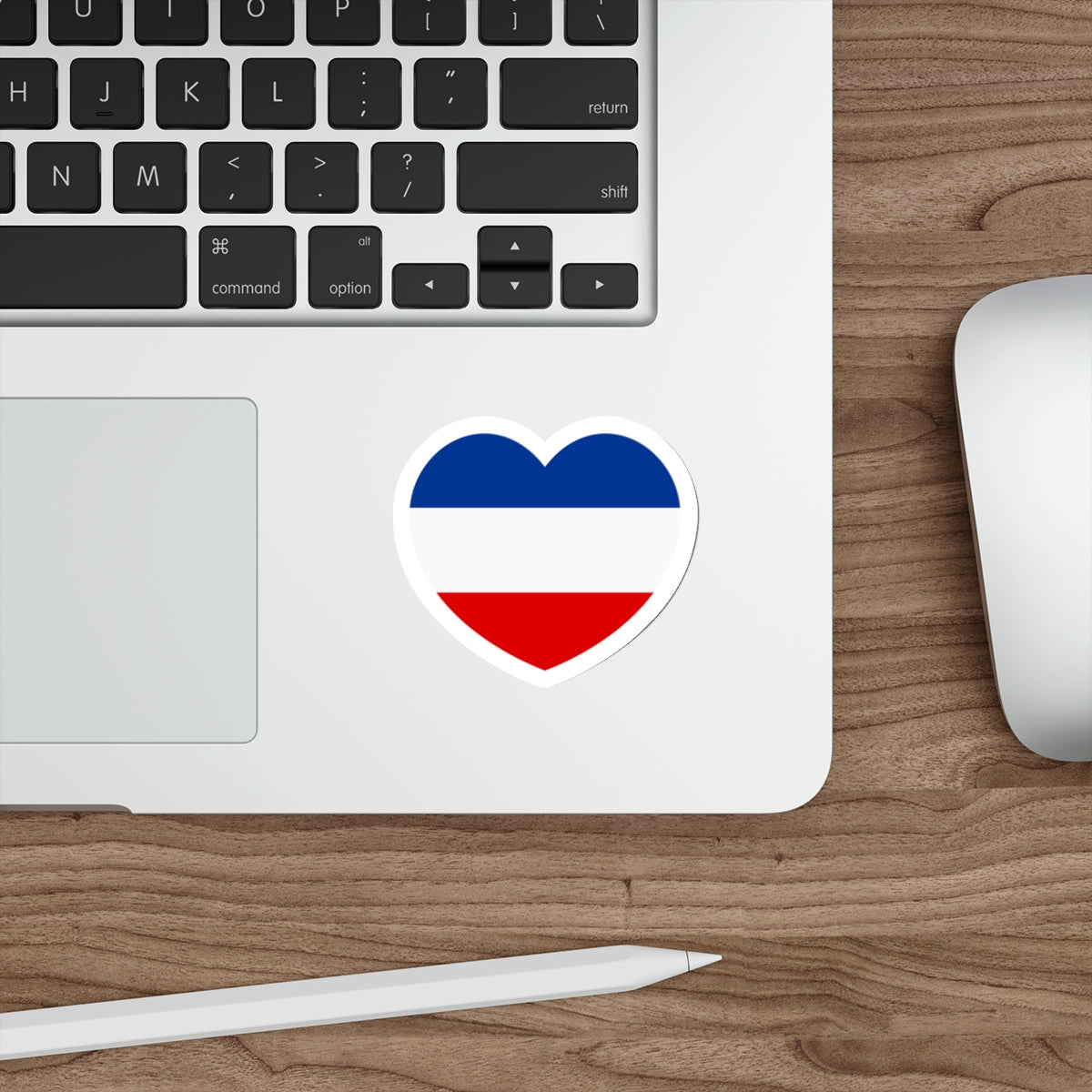 Heart Flag of Serbia and Montenegro - STICKER Vinyl Die-Cut Decal-The Sticker Space