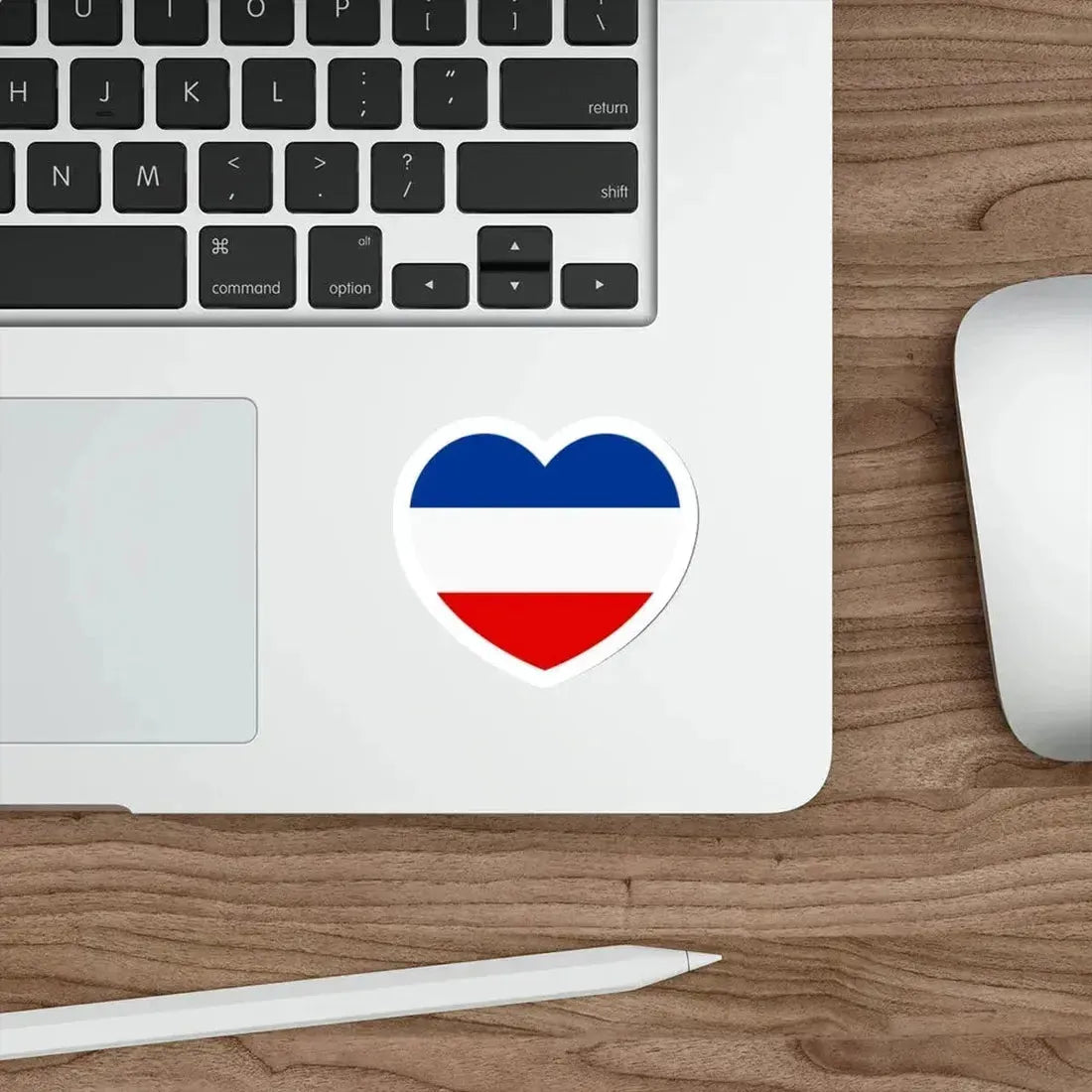 Heart Flag of Serbia and Montenegro - STICKER Vinyl Die-Cut Decal - The Sticker Space