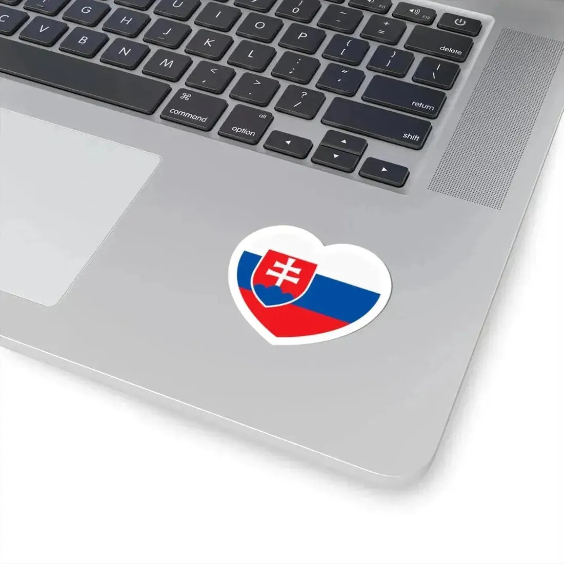 Heart Flag of Slovakia - STICKER Vinyl Kiss-Cut Decal - The Sticker Space