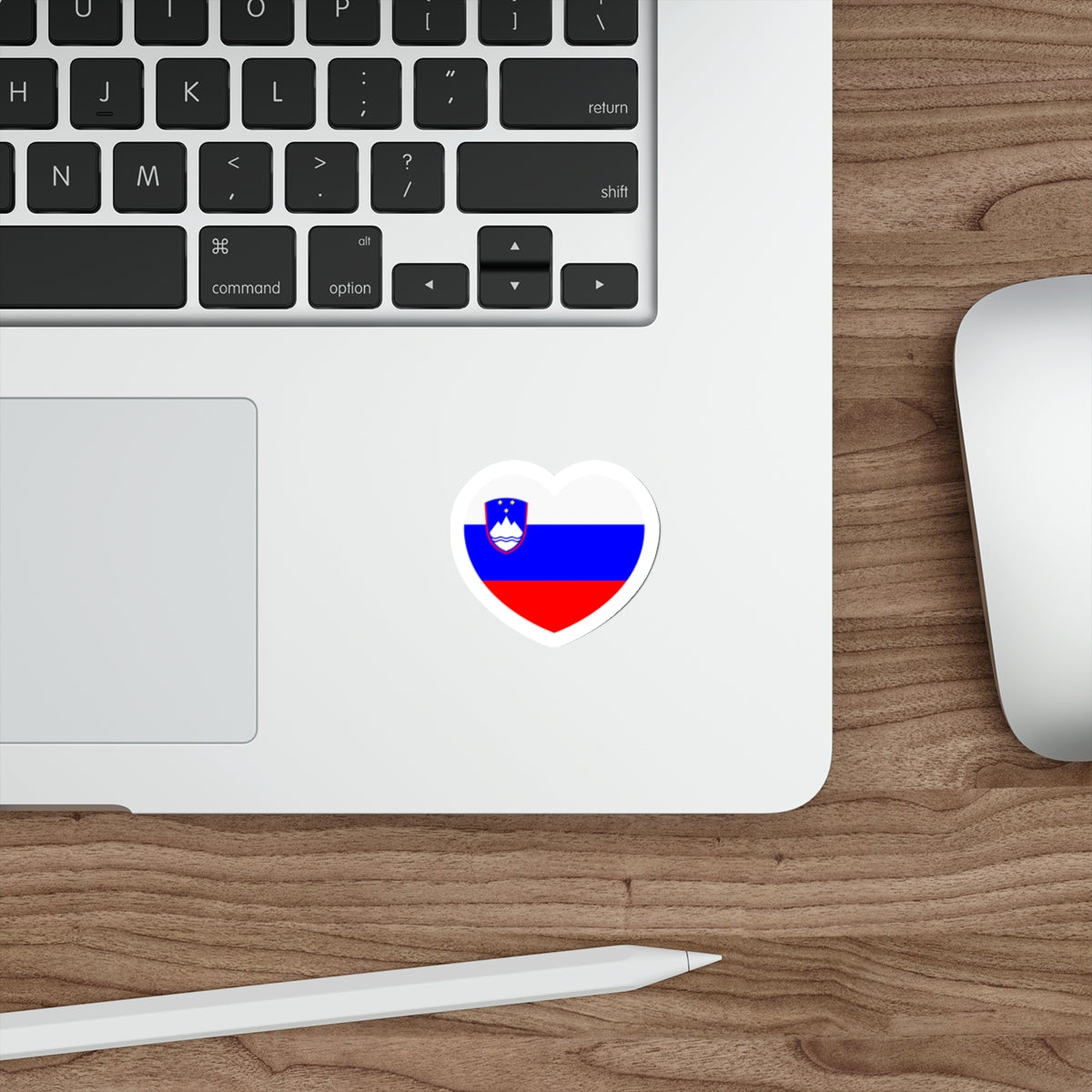 Heart Flag of Slovenia - STICKER Vinyl Die-Cut Decal-The Sticker Space