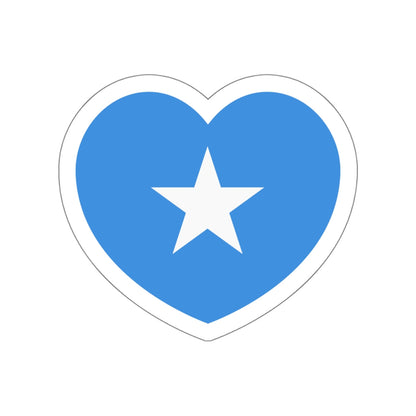 Heart Flag of Somalia - STICKER Vinyl Die-Cut Decal-White-The Sticker Space