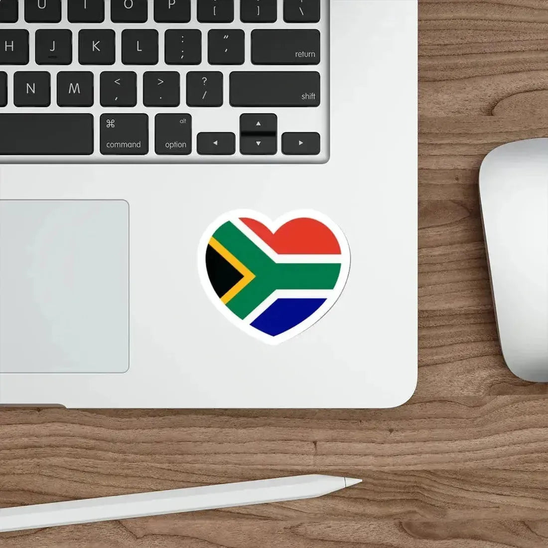 Heart Flag of South Africa - STICKER Vinyl Die-Cut Decal - The Sticker Space