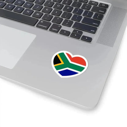 Heart Flag of South Africa - STICKER Vinyl Kiss-Cut Decal - The Sticker Space