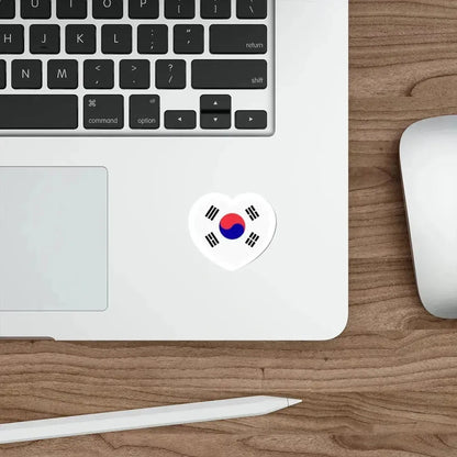 Heart Flag of South Korea 1984-1997 - STICKER Vinyl Die-Cut Decal - The Sticker Space