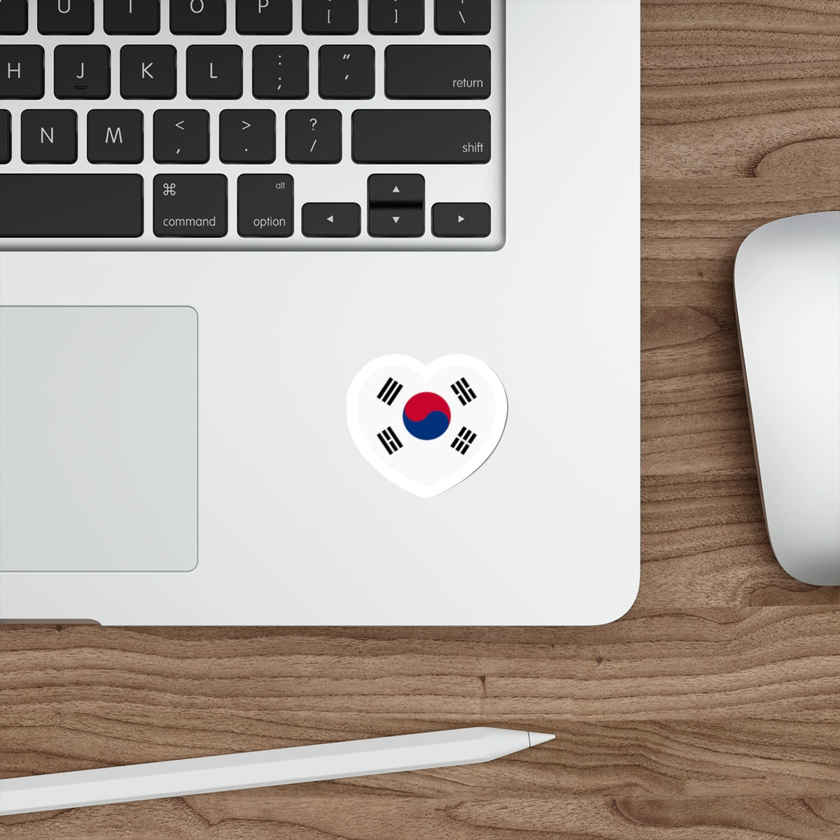 Heart Flag of South Korea 1997-2011 - STICKER Vinyl Die-Cut Decal-The Sticker Space