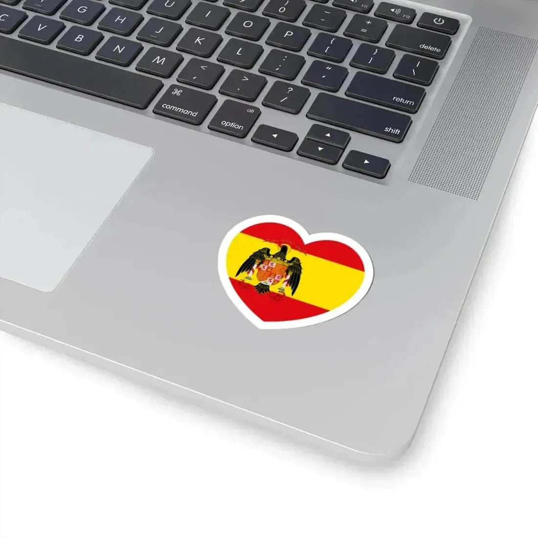 Heart Flag of Spain 1977-1981 - STICKER Vinyl Kiss-Cut Decal - The Sticker Space