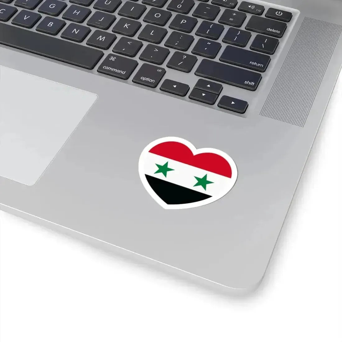 Heart Flag of Syria - STICKER Vinyl Kiss-Cut Decal - The Sticker Space