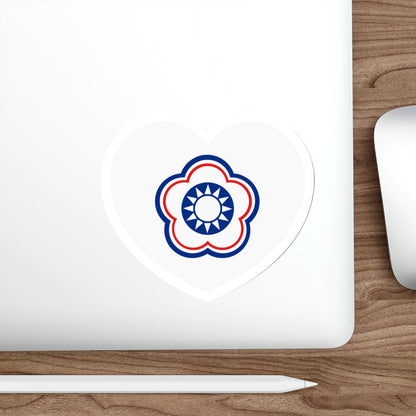 Heart Flag of Taiwan (Chinese Taipei) - STICKER Vinyl Die-Cut Decal-The Sticker Space