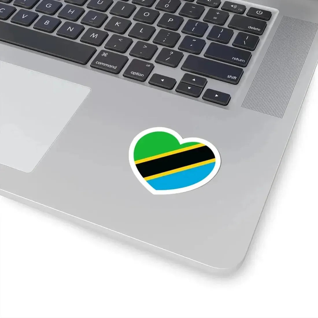 Heart Flag of Tanzania - STICKER Vinyl Kiss-Cut Decal - The Sticker Space