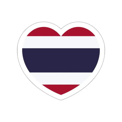 Heart Flag of Thailand - STICKER Vinyl Die-Cut Decal - The Sticker Space