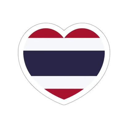 Heart Flag of Thailand - STICKER Vinyl Die-Cut Decal - The Sticker Space