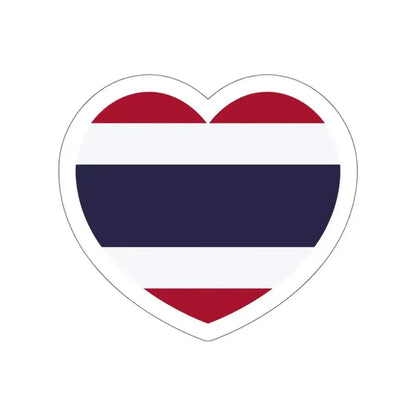Heart Flag of Thailand - STICKER Vinyl Die-Cut Decal - The Sticker Space