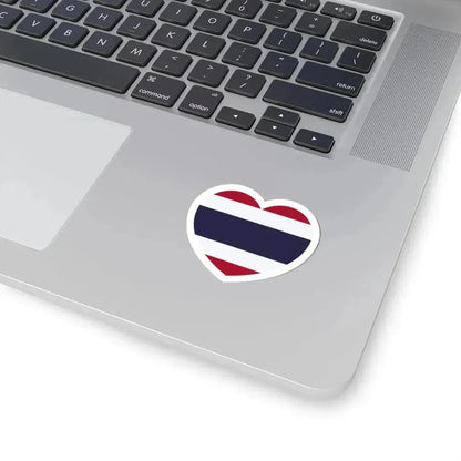 Heart Flag of Thailand - STICKER Vinyl Kiss-Cut Decal - The Sticker Space