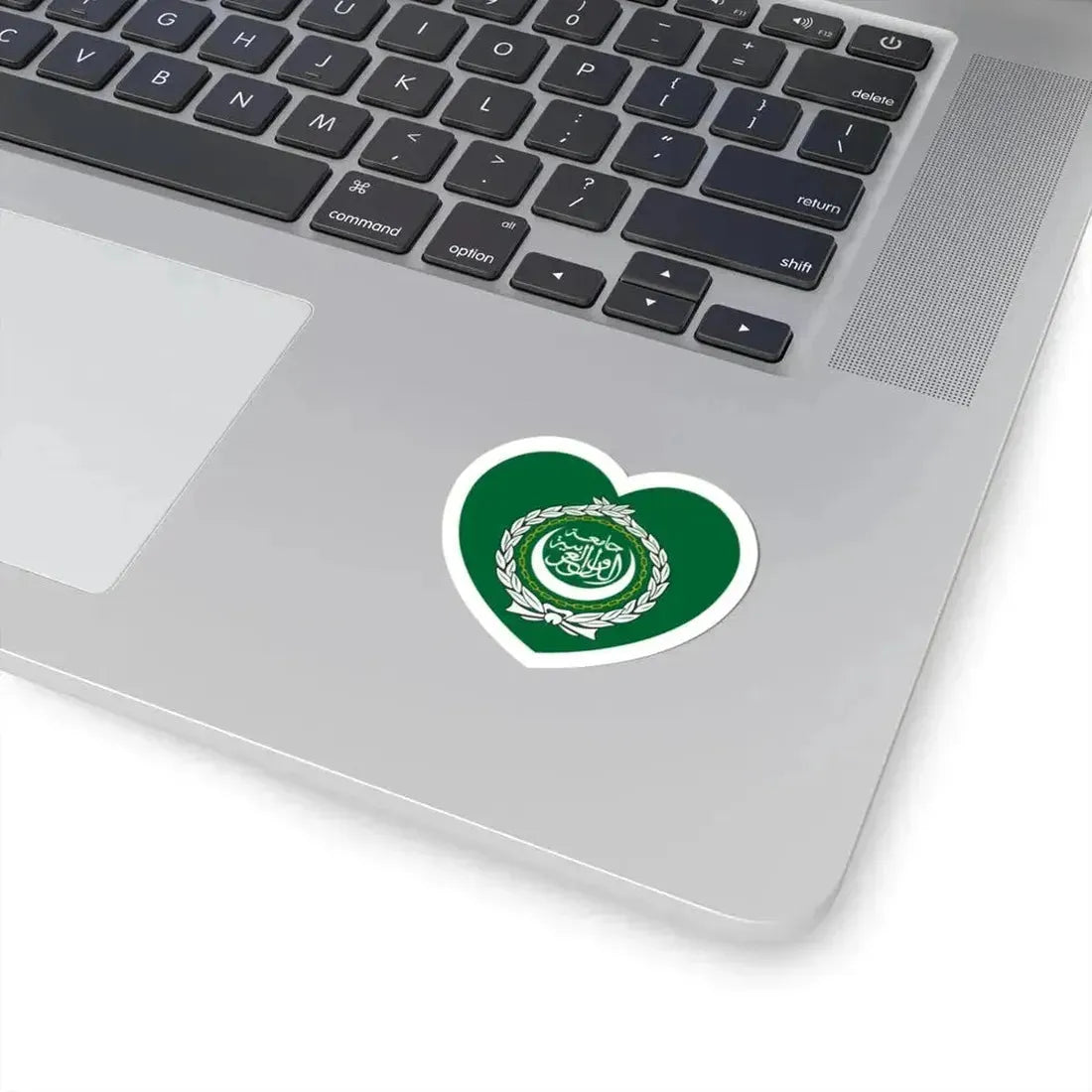 Heart Flag of the Arab League - STICKER Vinyl Kiss-Cut Decal - The Sticker Space