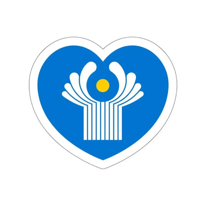 Heart Flag of the Commonwealth of Independent States - STICKER Vinyl Die-Cut Decal - The Sticker Space