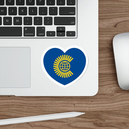 Heart Flag of the Commonwealth of Nations - STICKER Vinyl Die-Cut Decal-The Sticker Space