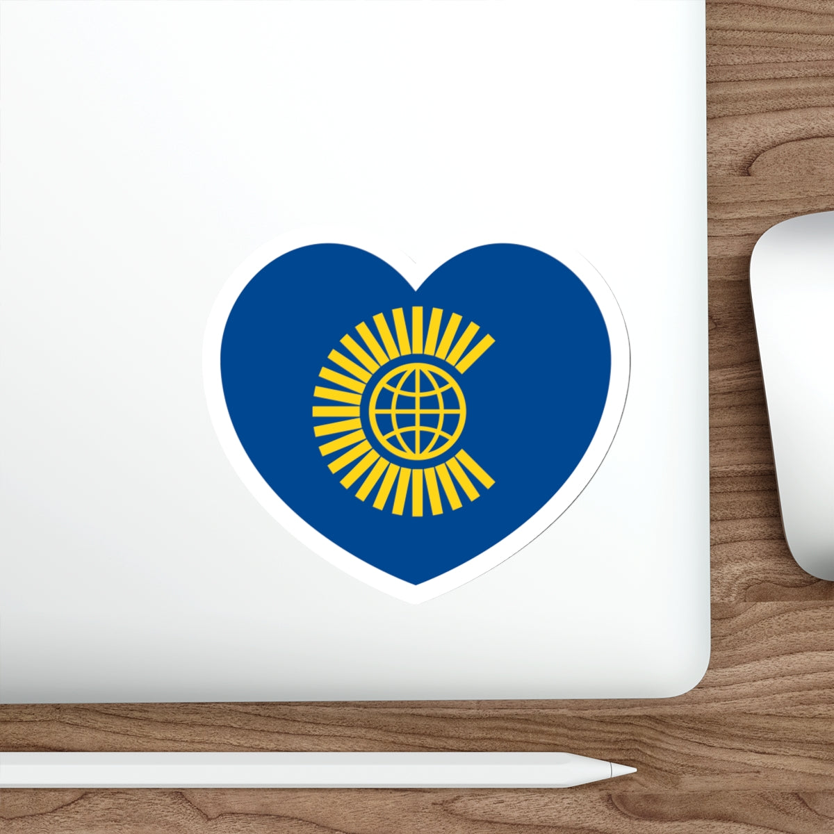 Heart Flag of the Commonwealth of Nations - STICKER Vinyl Die-Cut Decal-The Sticker Space