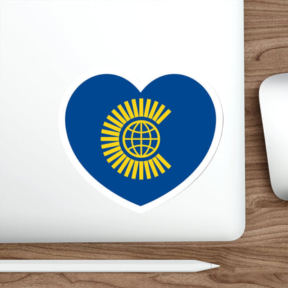 Heart Flag of the Commonwealth of Nations - STICKER Vinyl Die-Cut Decal-The Sticker Space