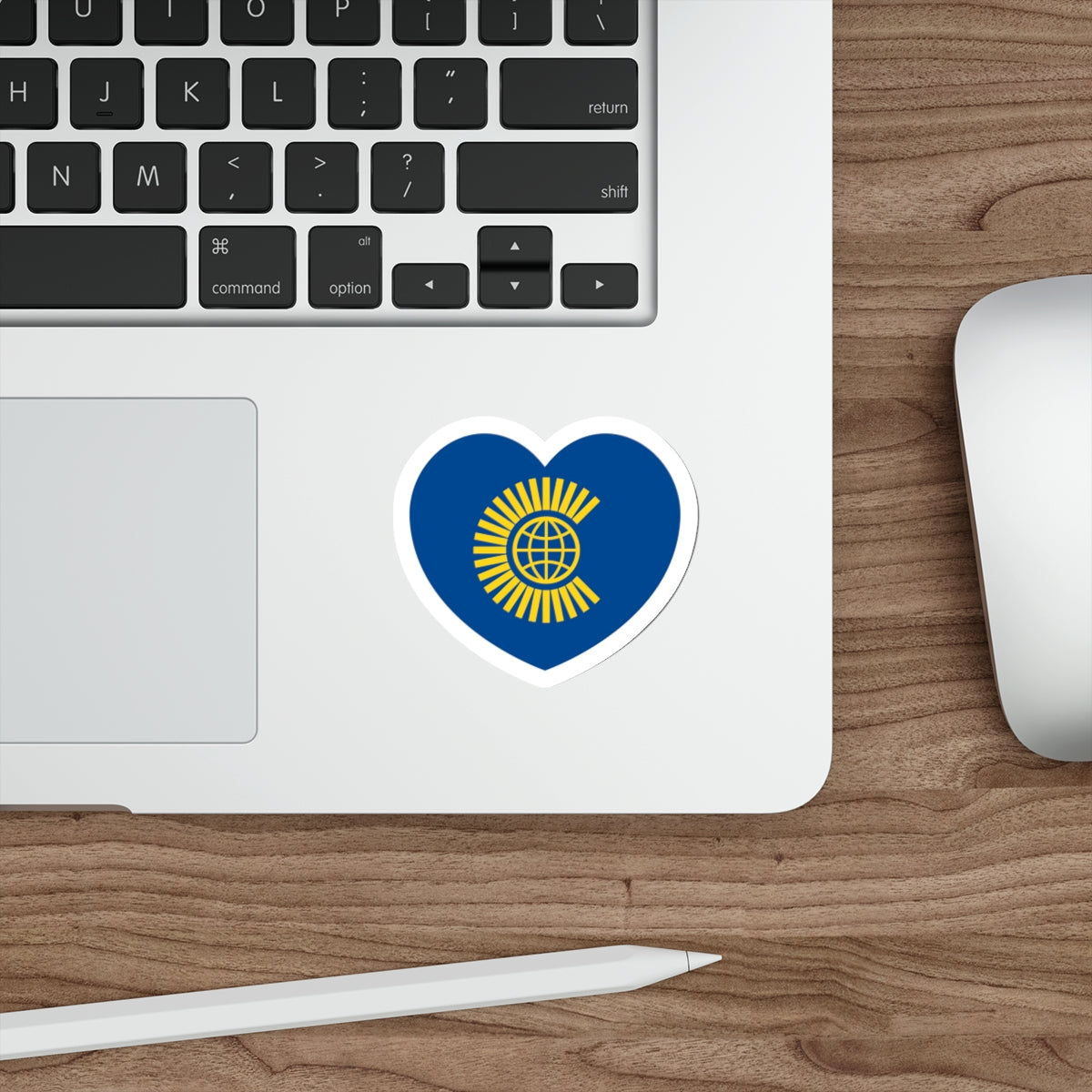 Heart Flag of the Commonwealth of Nations - STICKER Vinyl Die-Cut Decal-The Sticker Space