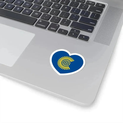 Heart Flag of the Commonwealth of Nations - STICKER Vinyl Kiss-Cut Decal - The Sticker Space
