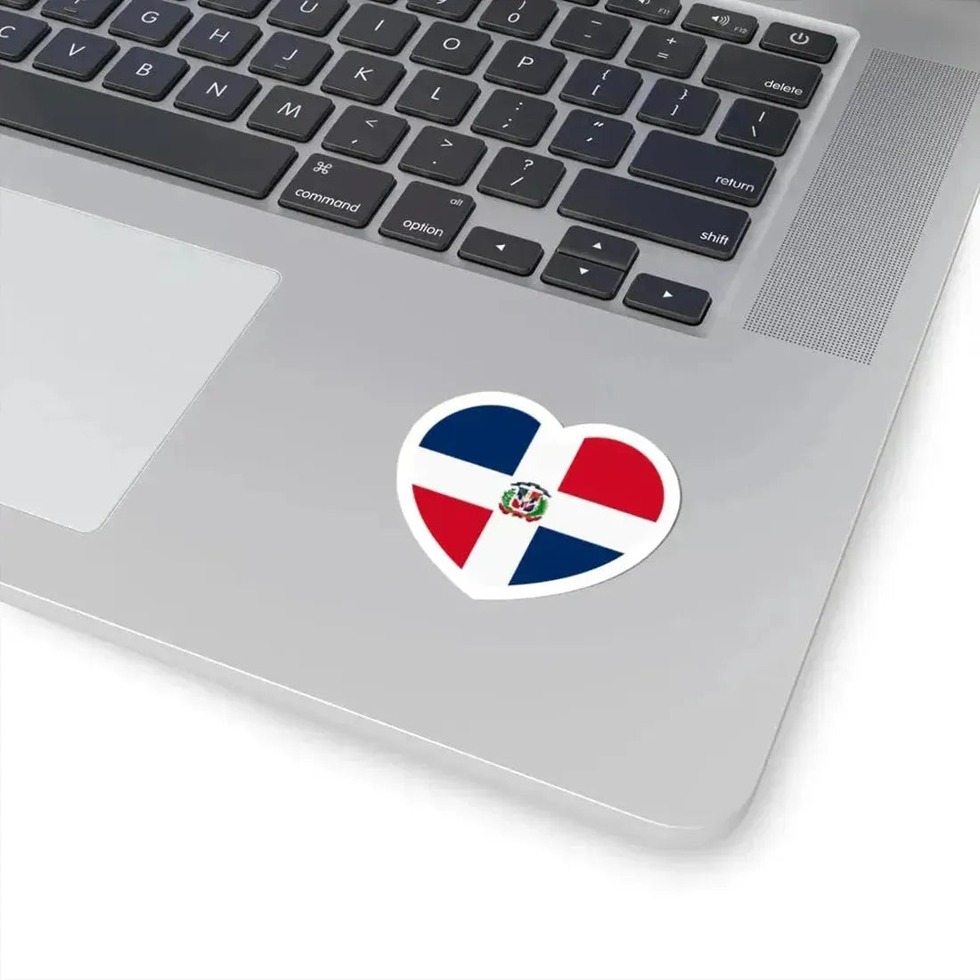 Heart Flag of the Dominican Republic - STICKER Vinyl Kiss-Cut Decal - The Sticker Space