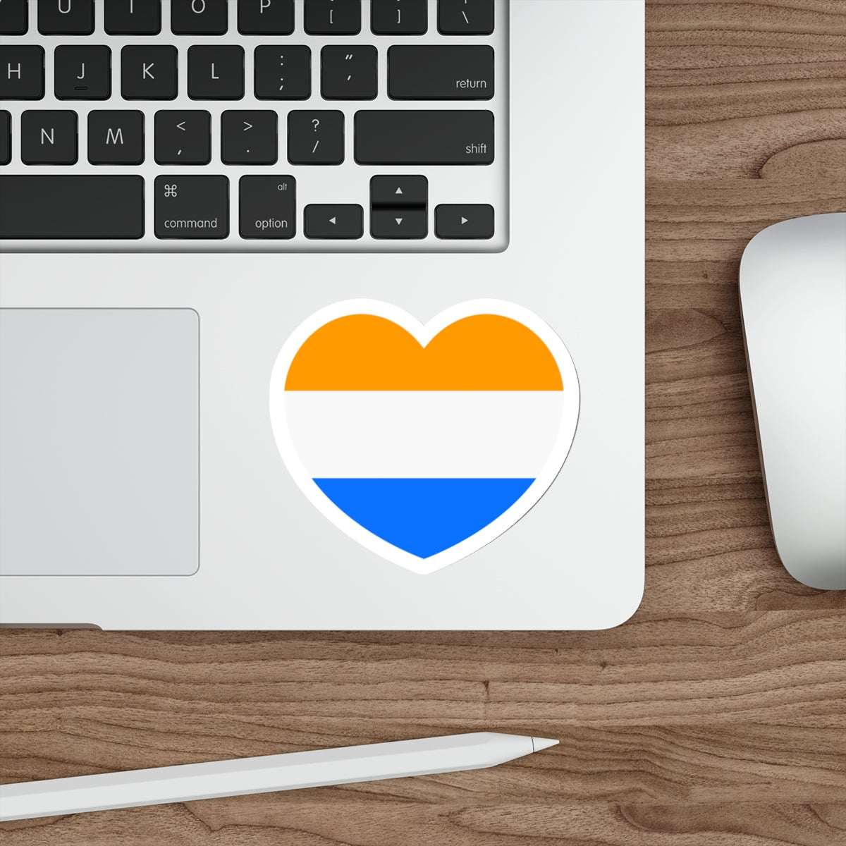 Heart Flag of the Dutch Republic Prince's - STICKER Vinyl Die-Cut Decal-The Sticker Space