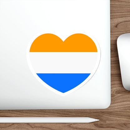 Heart Flag of the Dutch Republic Prince's - STICKER Vinyl Die-Cut Decal-The Sticker Space