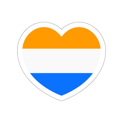 Heart Flag of the Dutch Republic Prince's - STICKER Vinyl Die-Cut Decal-White-The Sticker Space