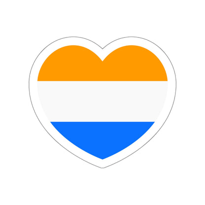 Heart Flag of the Dutch Republic Prince's - STICKER Vinyl Die-Cut Decal-White-The Sticker Space