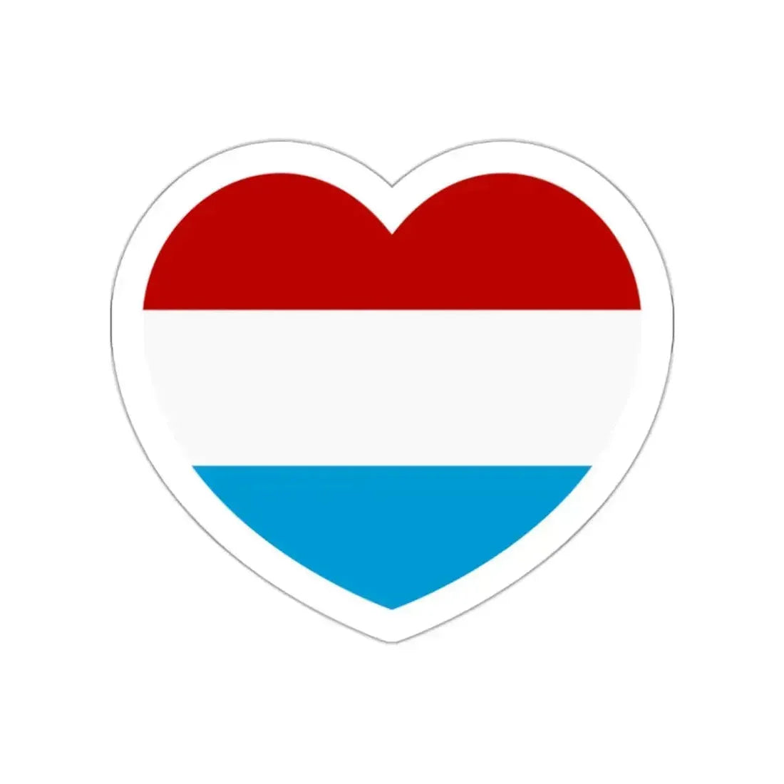 Heart Flag of the Dutch Republic States - STICKER Vinyl Die-Cut Decal White Die-Cut 2 Inch - The Sticker Space