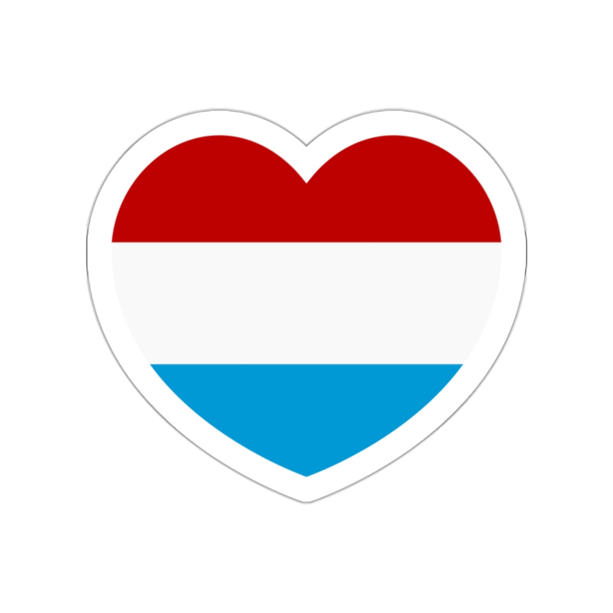 Heart Flag of the Dutch Republic States - STICKER Vinyl Die-Cut Decal-White-The Sticker Space