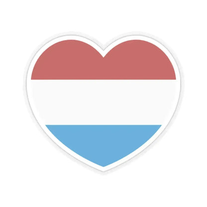 Heart Flag of the Dutch Republic States - STICKER Vinyl Kiss-Cut Decal 2 Inch Transparent - The Sticker Space