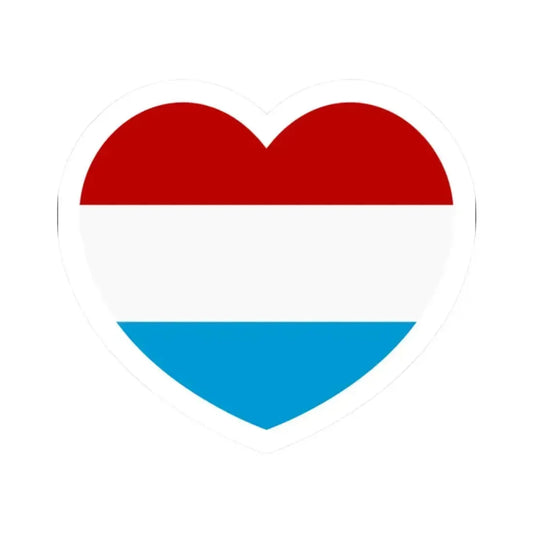 Heart Flag of the Dutch Republic States - STICKER Vinyl Kiss-Cut Decal 2 Inch White - The Sticker Space