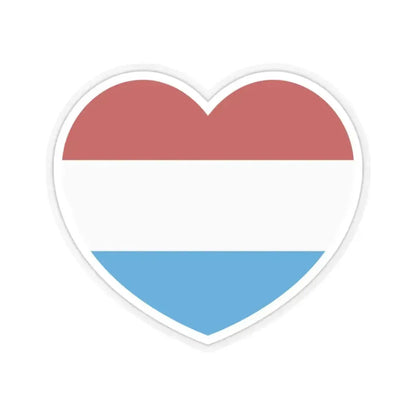 Heart Flag of the Dutch Republic States - STICKER Vinyl Kiss-Cut Decal 3 Inch Transparent - The Sticker Space