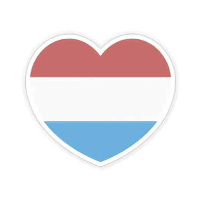 Heart Flag of the Dutch Republic States - STICKER Vinyl Kiss-Cut Decal 4 Inch Transparent - The Sticker Space