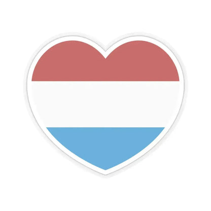 Heart Flag of the Dutch Republic States - STICKER Vinyl Kiss-Cut Decal 6 Inch Transparent - The Sticker Space