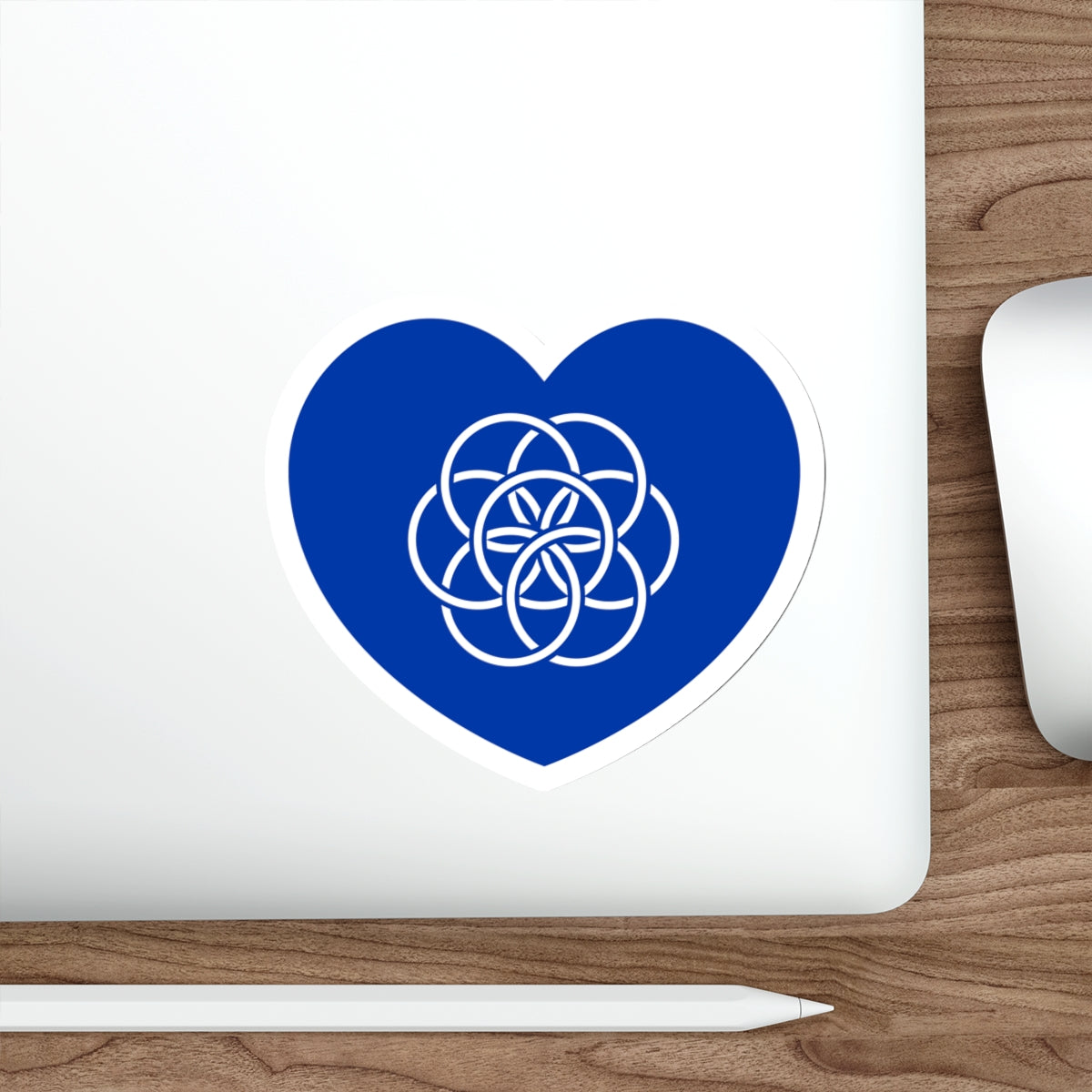 Heart Flag of the Earth - STICKER Vinyl Die-Cut Decal-The Sticker Space