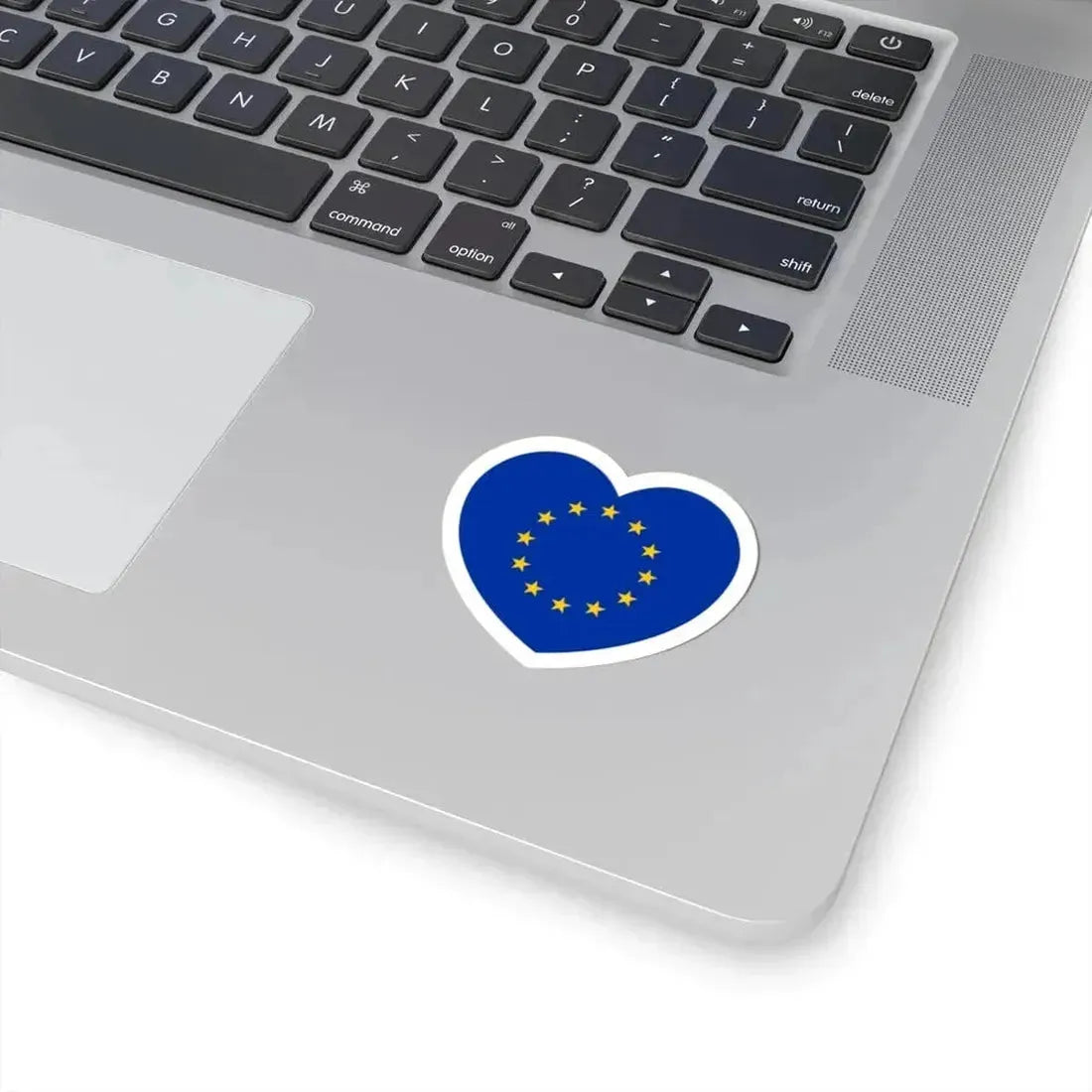 Heart Flag of the European Union - STICKER Vinyl Kiss-Cut Decal - The Sticker Space