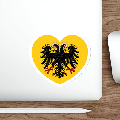 Heart Flag of the Holy Roman Empire - STICKER Vinyl Die-Cut Decal