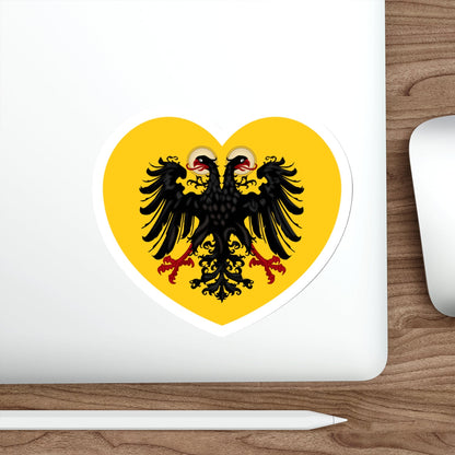 Heart Flag of the Holy Roman Empire - STICKER Vinyl Die-Cut Decal