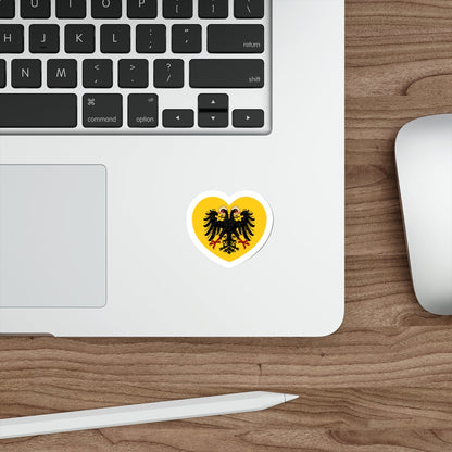 Heart Flag of the Holy Roman Empire - STICKER Vinyl Die-Cut Decal