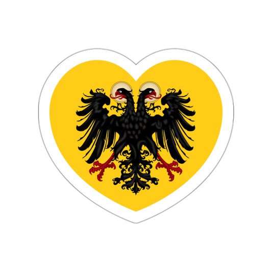 Heart Flag of the Holy Roman Empire - STICKER Vinyl Die-Cut Decal