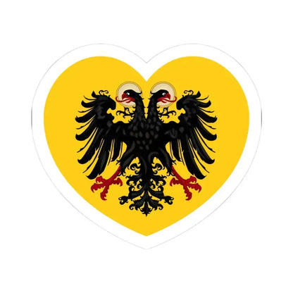 Heart Flag of the Holy Roman Empire - STICKER Vinyl Kiss-Cut Decal 3 Inch White - The Sticker Space