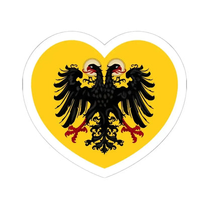 Heart Flag of the Holy Roman Empire - STICKER Vinyl Kiss-Cut Decal 6 Inch White - The Sticker Space