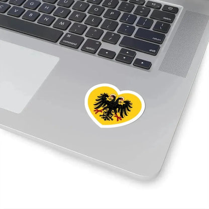 Heart Flag of the Holy Roman Empire - STICKER Vinyl Kiss-Cut Decal - The Sticker Space