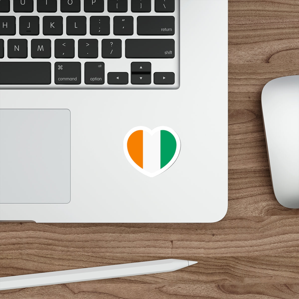 Heart Flag of the Ivory Coast - STICKER Vinyl Die-Cut Decal-The Sticker Space