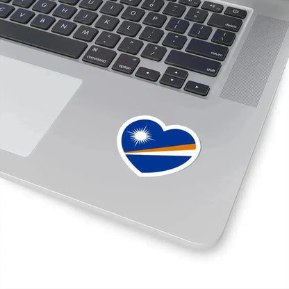 Heart Flag of the Marshall Islands - STICKER Vinyl Kiss-Cut Decal - The Sticker Space